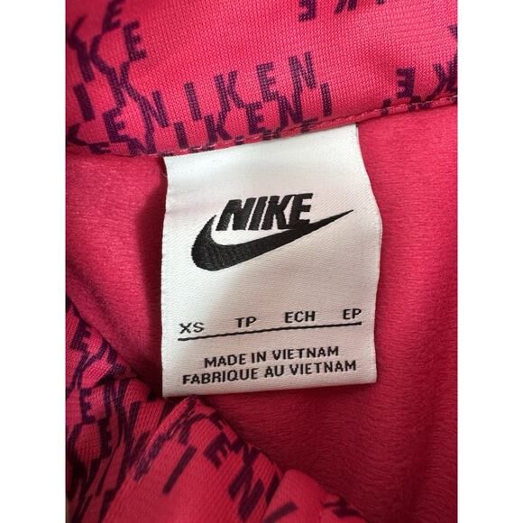 Nike Sportswear Girls Printed Pink Flowers Short-Sleeve Dress Size XS 6-7 - Picture 5 of 5